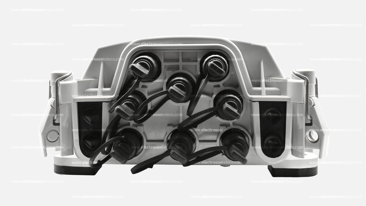 Caja Terminal Óptica Exterior 8 Conectores Reforzados frente