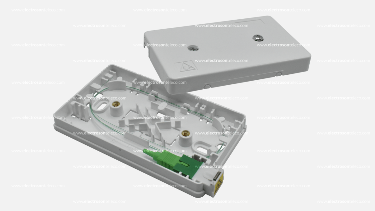 Optischer Terminalanschluss (PTO) Von Elfcam – 4 SC/APC Ports, Für FTTH, Wand- Oder DIN-Schiene